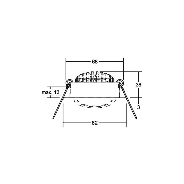 LED-Einbaustrahler 230V 39421254