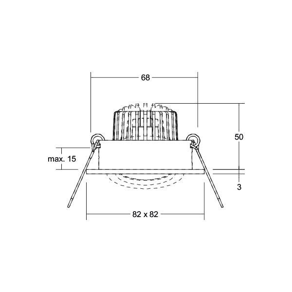 LED-Einbaustrahler 230V 40144643