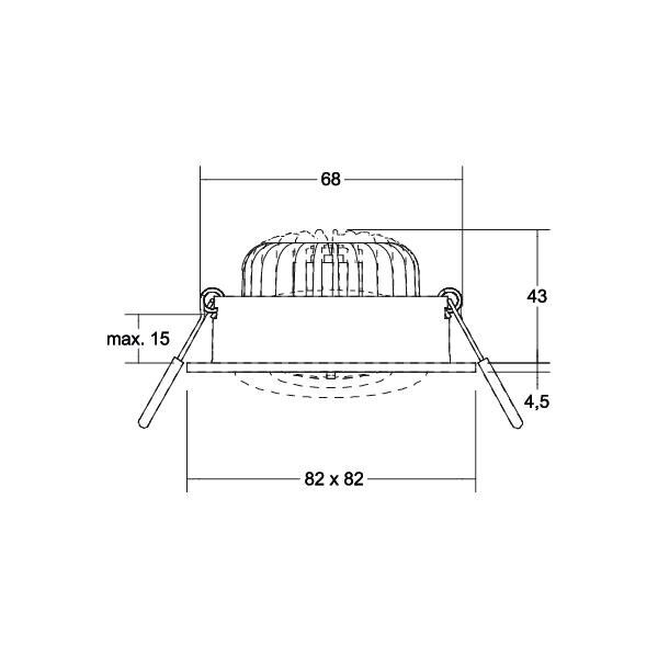 LED-Einbaustrahler 230V 40499183