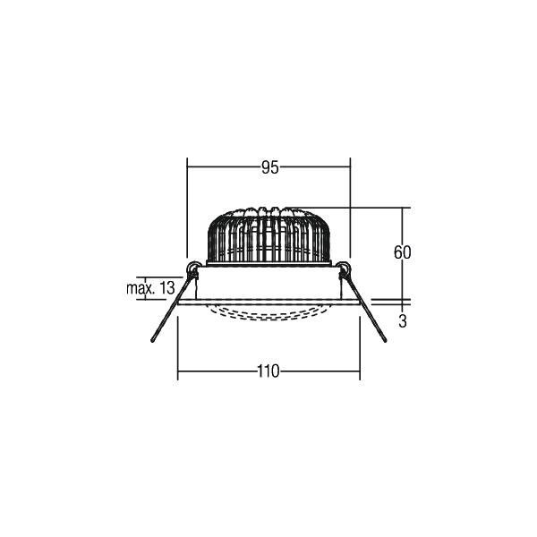 LED-Einbaustrahler 350 mA 12395083