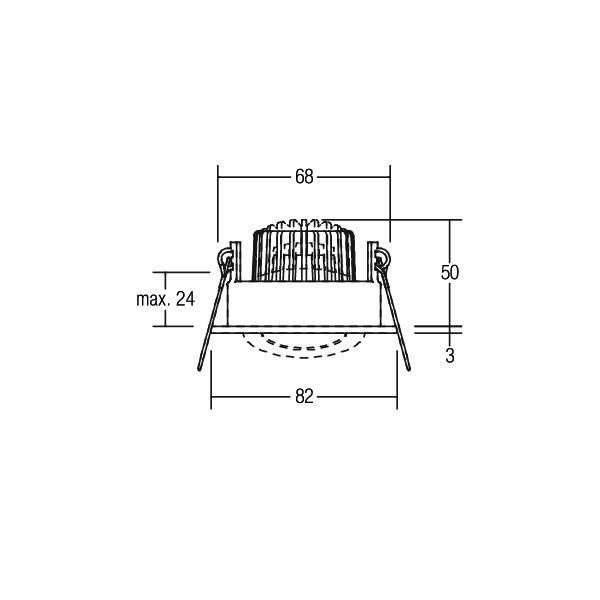 LED-Einbaustrahler IP65 12443643