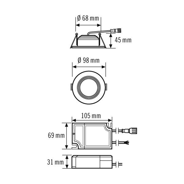 LED-Downlight ELSA-2 DL#EO10298905