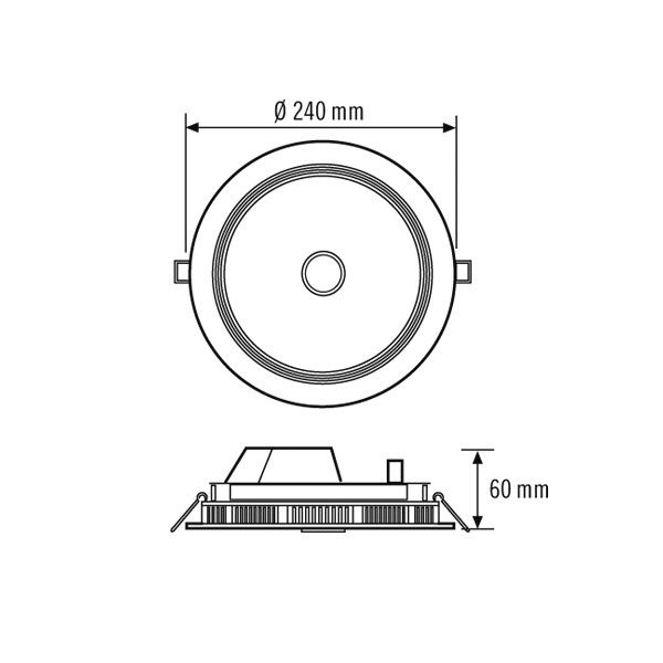 LED-Downlight ELSA-2DL#EO10299667