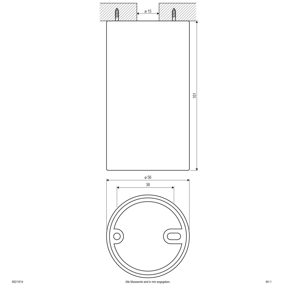 Deckenanbauleuchte 56211014