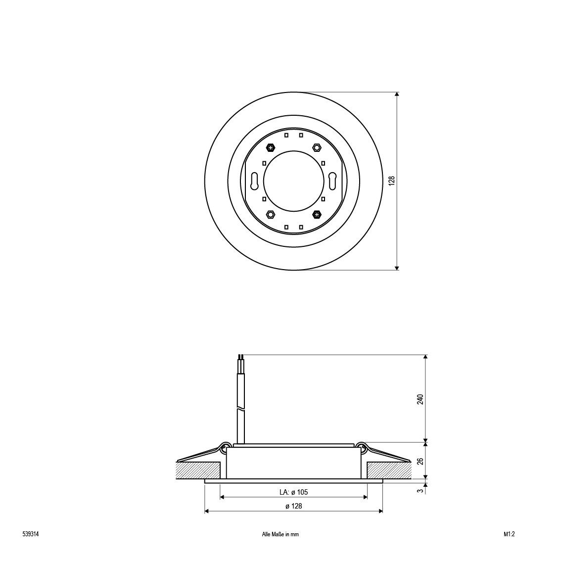 Einbauleuchte 539314