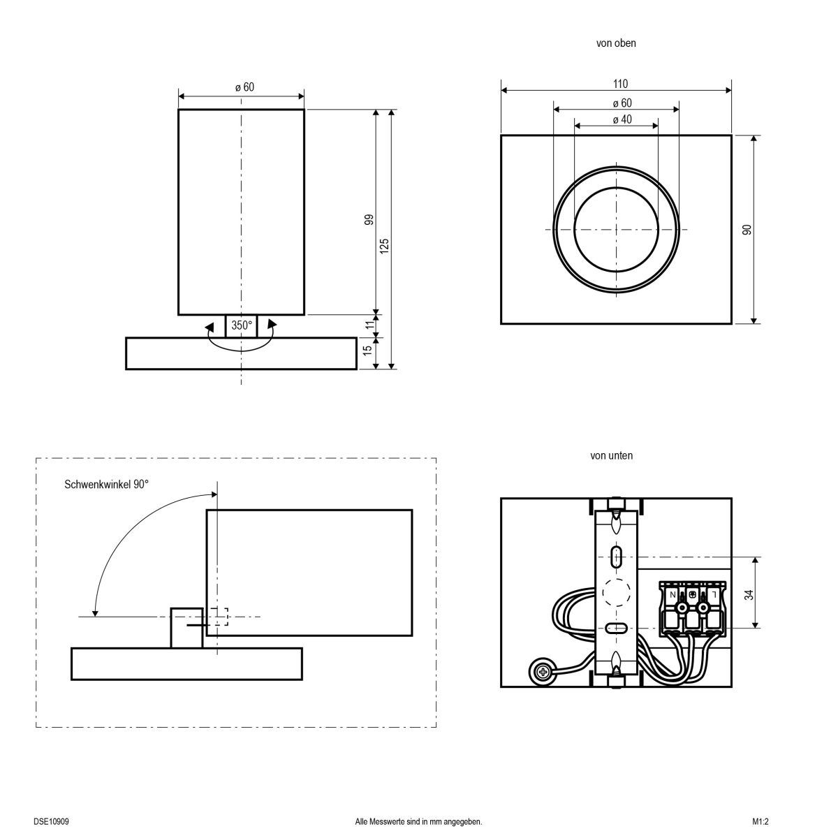 LED-Anbauleuchte DSE10909