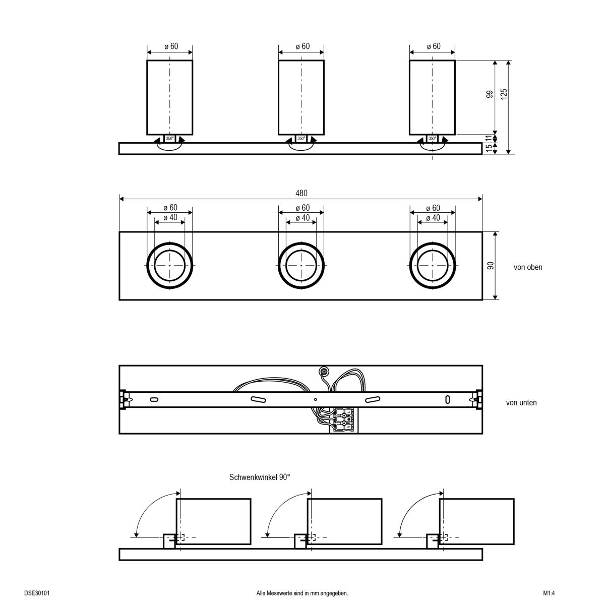 LED-Anbauleuchte DSE30101