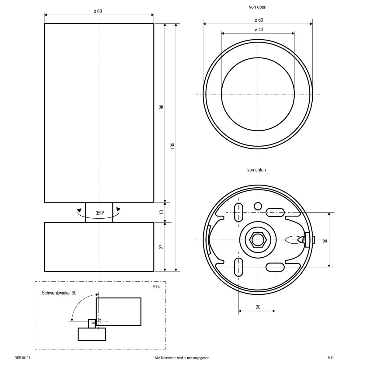 LED-Anbauleuchte DSR10101