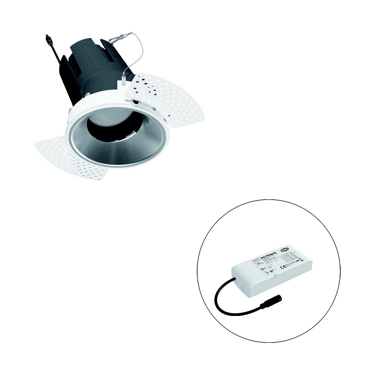 LED-Einbauleuchte modular F02R14AM2540L55D