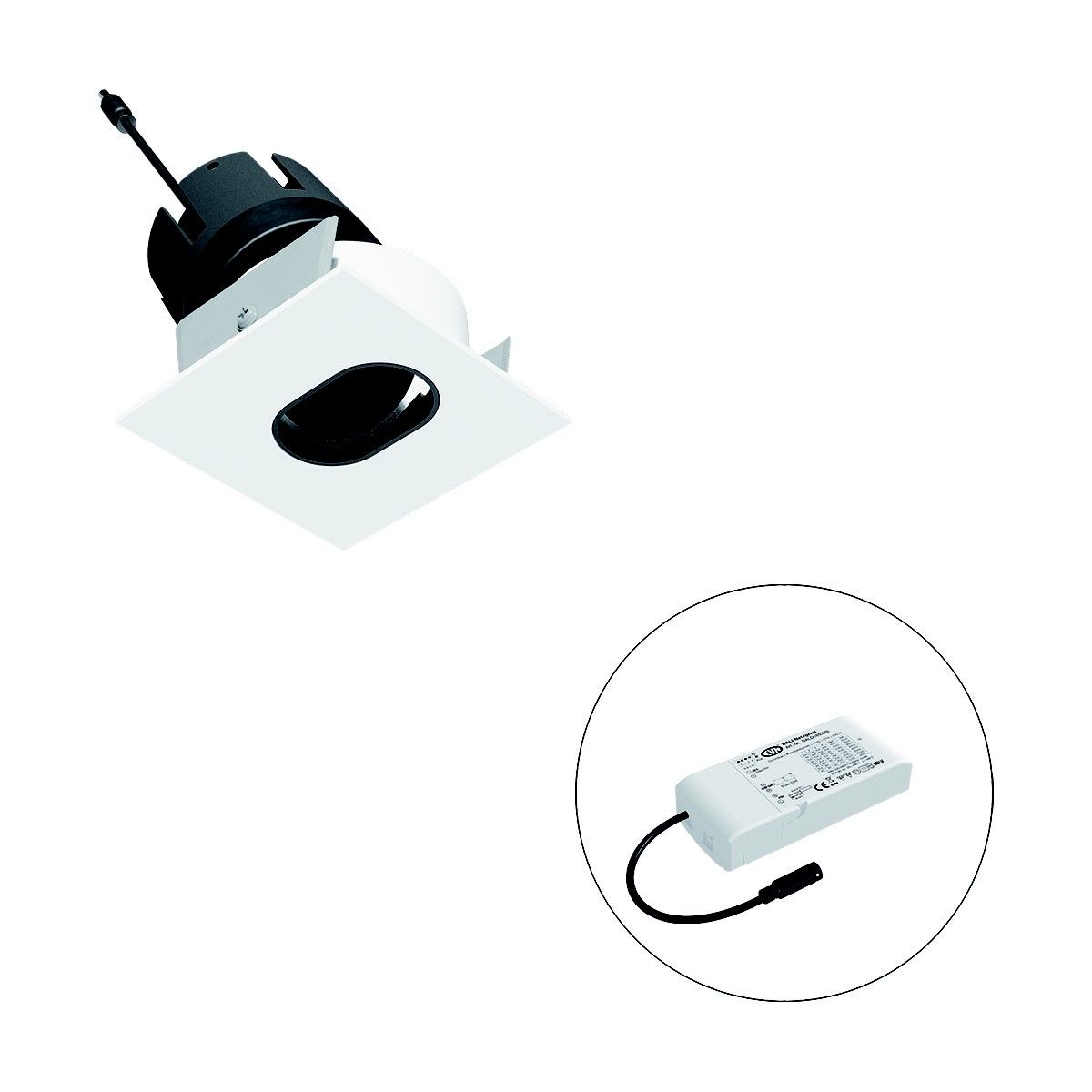 LED-Einbauleuchte modular F09RXXXM0627L15D