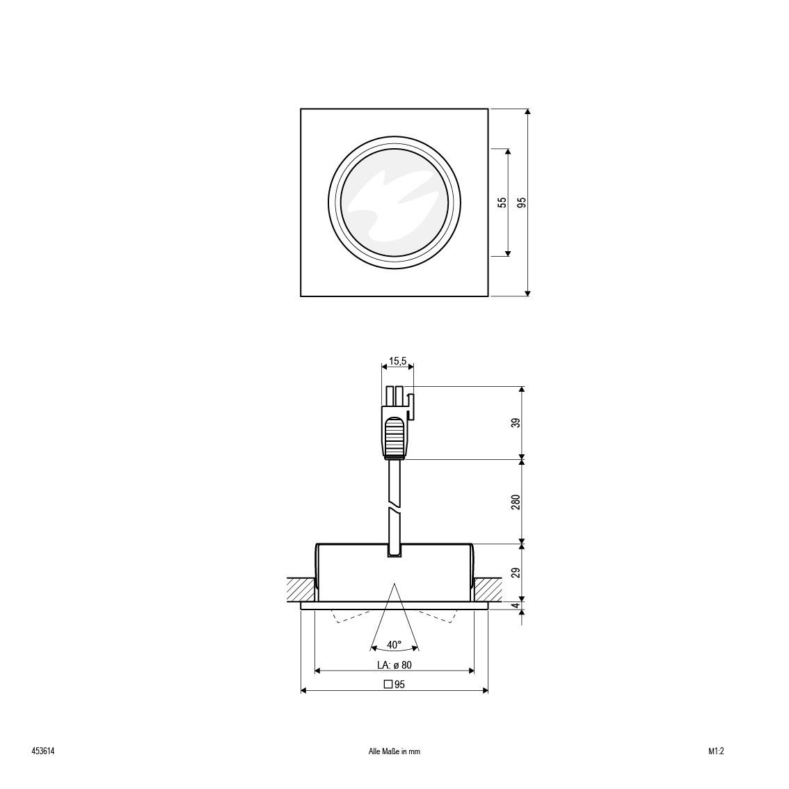 Möbeleinbauleuchte 453 614