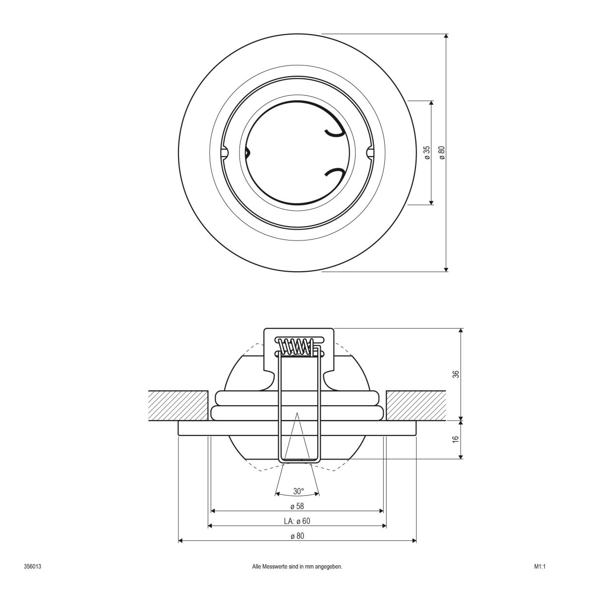 NV EB-Leuchte 356 013 chr/sat