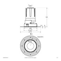 LED-Einbauleuchte modular F02R09SM1830L15P