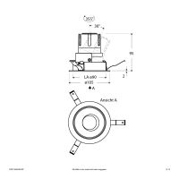 LED-Einbauleuchte modular F02R11AM0640L38P