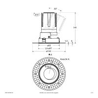 LED-Einbauleuchte modular F02R11AM1830L15D