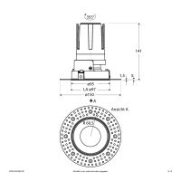 LED-Einbauleuchte modular F02R14SM1840L24P