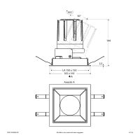 LED-Einbauleuchte modular F03R11SM3840L24P