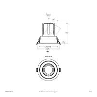 LED-Einbauleuchte modular F04R09SM1840L55P