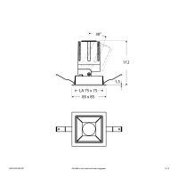 LED-Einbauleuchte modular F04R14SM1330L24P