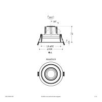 LED-Einbauleuchte modular F05R11SM0627L38P
