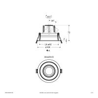 LED-Einbauleuchte modular F05R14SM0627L24D