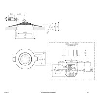 P-LED Deckeneinbauleuchte PC20N61127