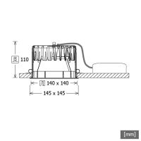 LED-Einbaudownlight FLIQ 300.2030.01DAsw