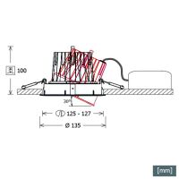 LED-Einbaustrahler CSA-R 603.930.MF sw