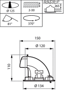 LED-Einbaustrahler RS772B 27S #97915700