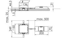 LED-Einbaustrahler QUADROP#SPG0330254AH