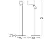 LED-Strahler ohne Sensor Spot Way N 3000K
