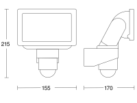 Sensor-LED-Strahler LS 150 S SW 4000K