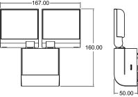 LED-Strahler theLeda S17-100L WH