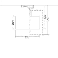 LED-Strahler LUCA L 38 3200 940WH