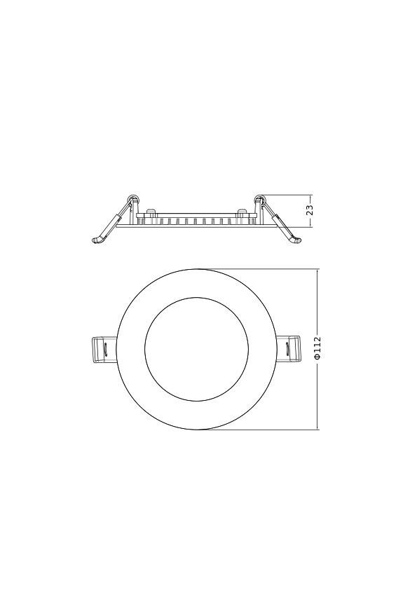 LED-Downlight DLSLIM.DAD100V9.5WMS