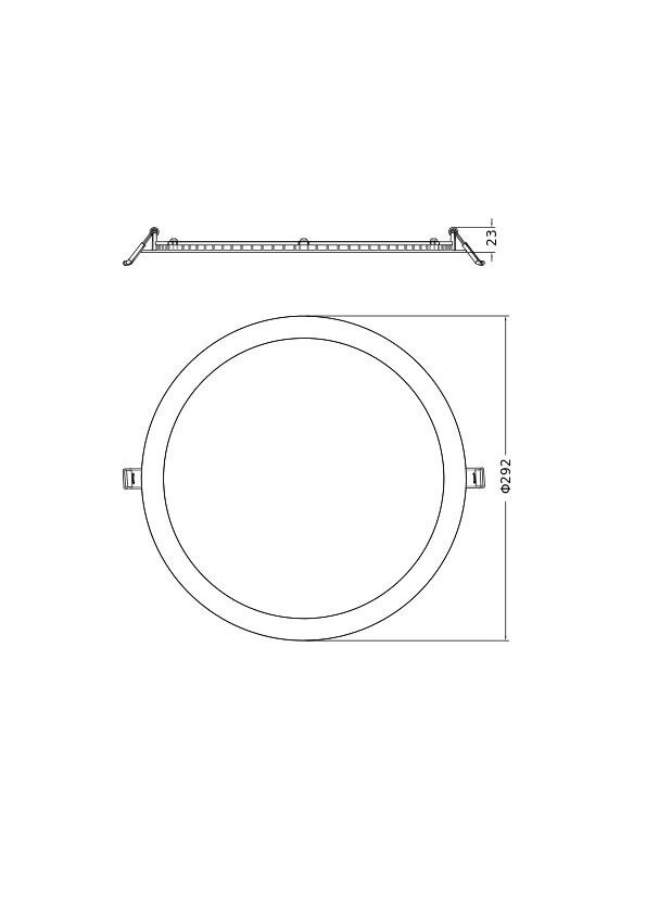 LED-Downlight DLSLIM.DAD280V25WMS