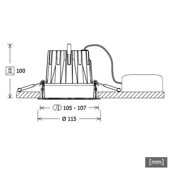 LED-Downlight CSA-R 403.930.MF ws