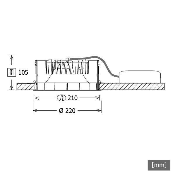 LED-Einbaudownlight FLIR 400.2030.01DAsw