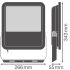 LED-Fluter FL150P100W15KLM865.b