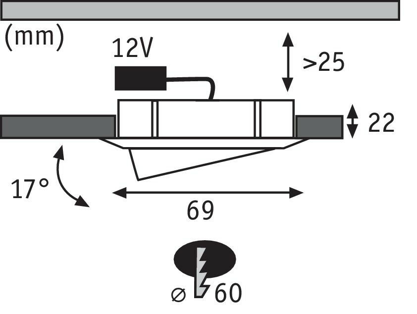 EB-Downlight eisen-geb. 984.74