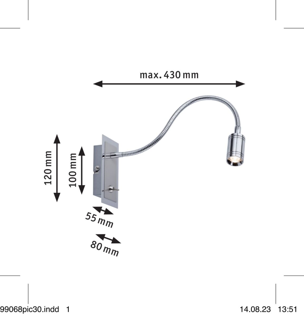 LED-Wandleuchte 990.68
