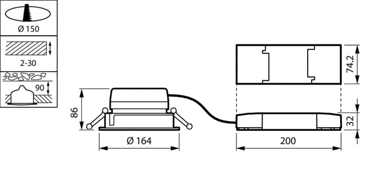 LED-Downlight DN561B LED #97042000