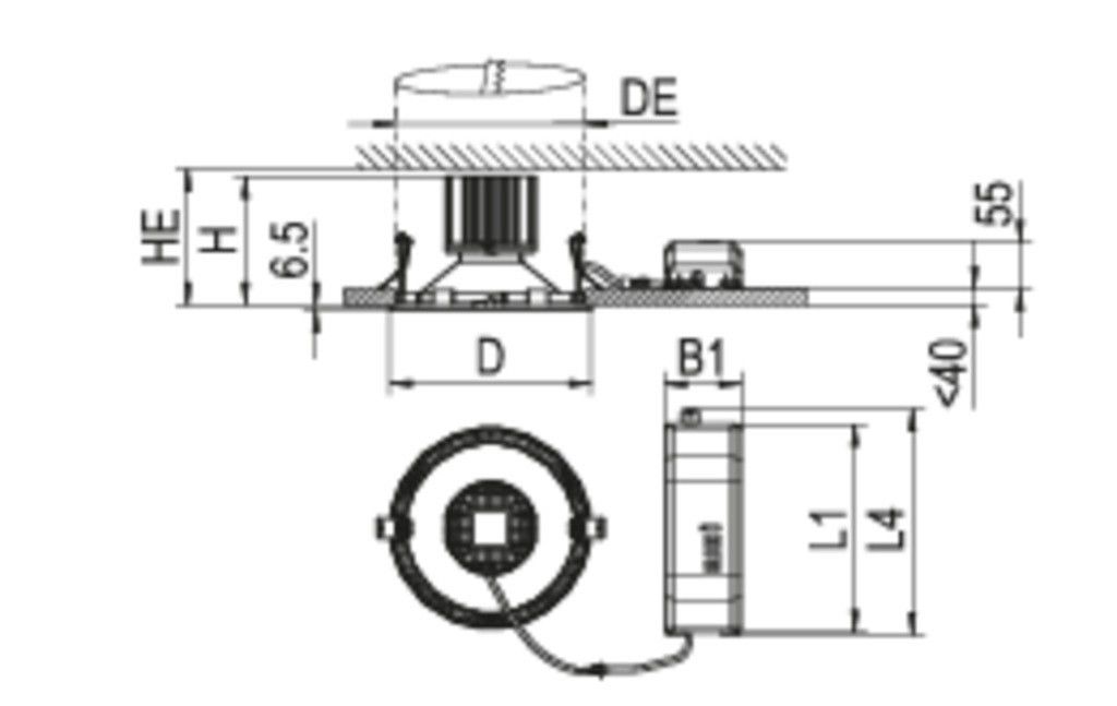 LED-Downlight EDLR #0331329//375