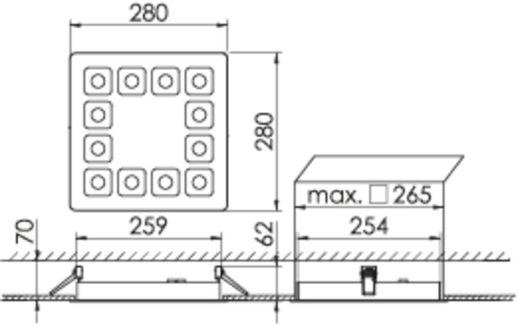 LED-Downlight MIREFA #SPG0320337AH