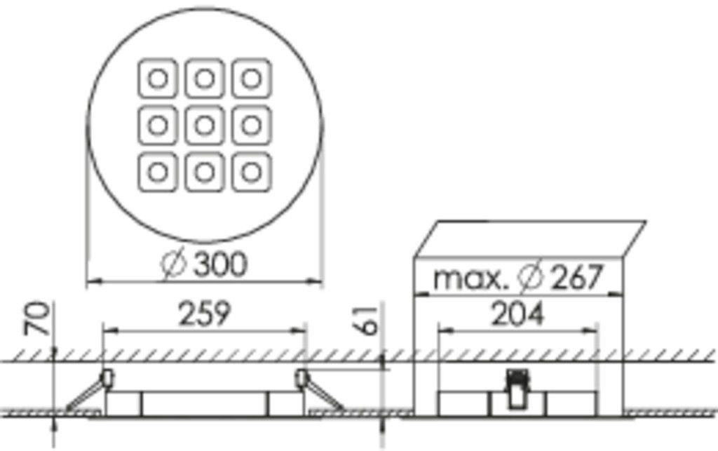 LED-Downlight MIREFA #SPG0330313AH