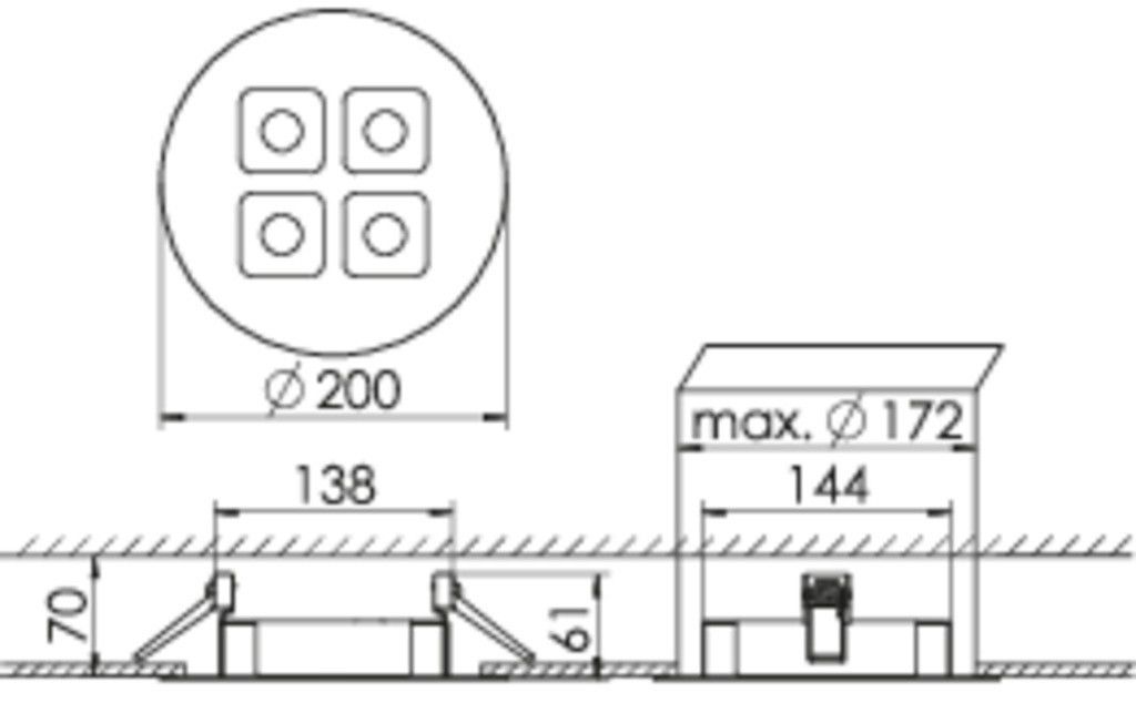 LED-Downlight MIREFA #SPG0330314AH