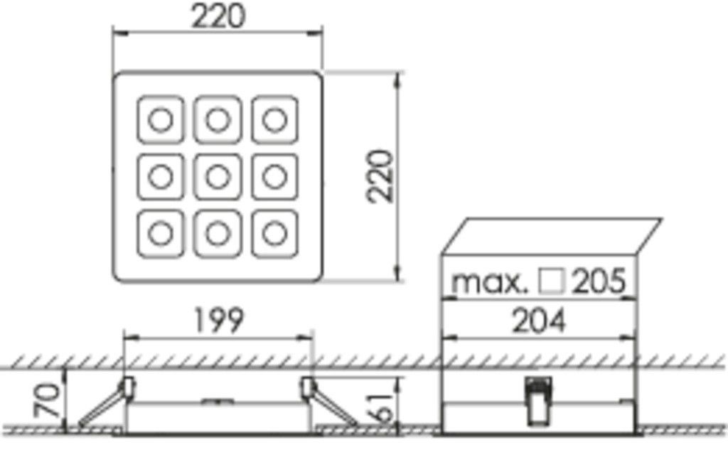 LED-Downlight MIREFA #SPG0330335AQ
