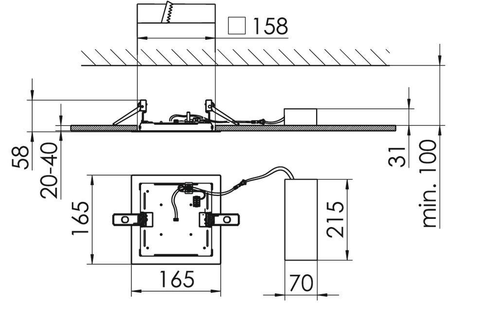 LED-Einbaustrahler QUADROP#SPG0330259AQ