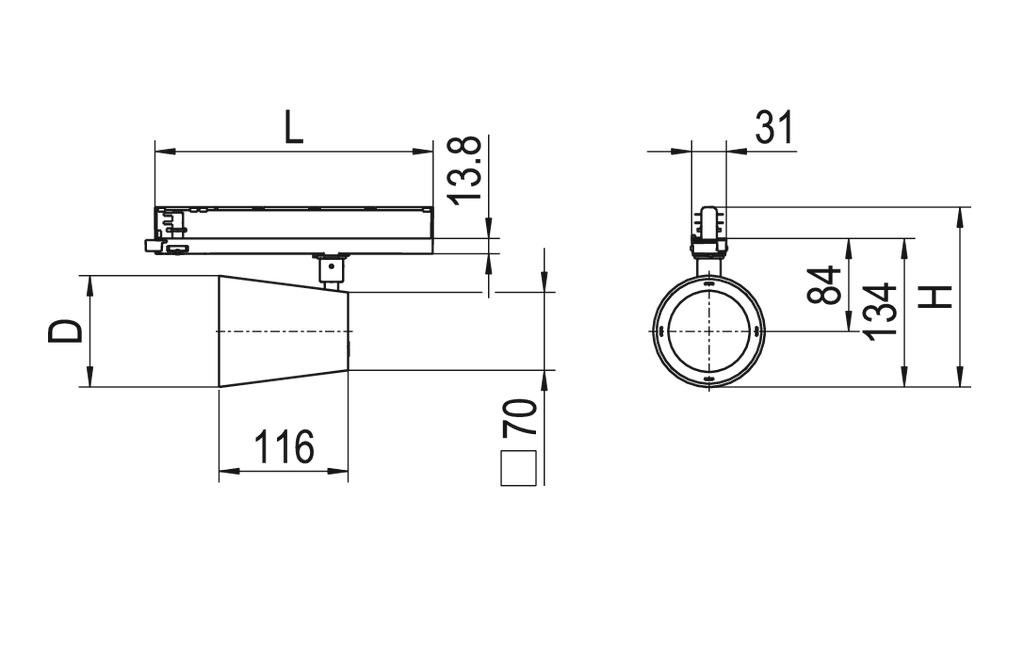 LED-Stromschienenstrahler CIRQUA-LI #0332093AQ