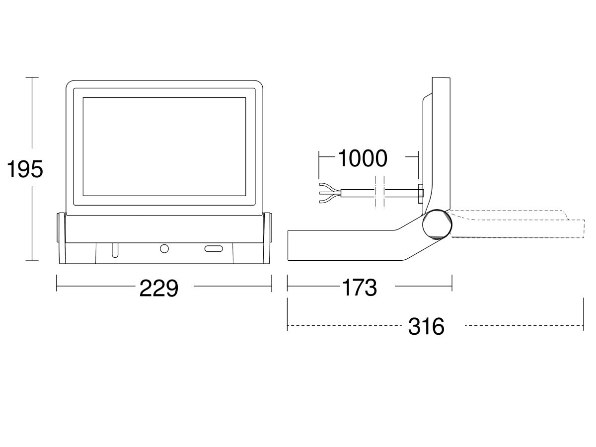 LED-Strahler ohne Sensor XLED ONE ANT